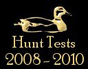 Hunt Test results for 2008/2010